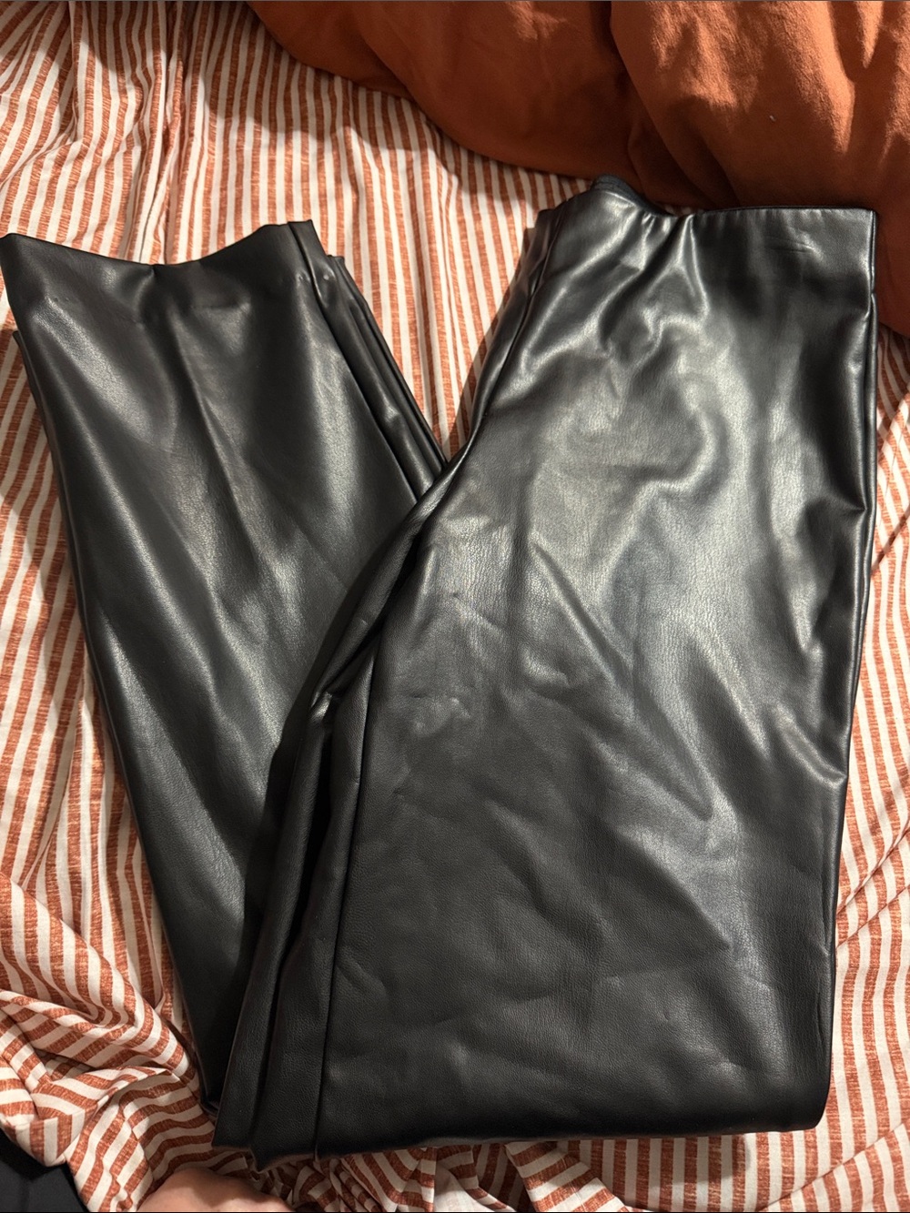 The Limited Black Faux Leather Skinny Pants